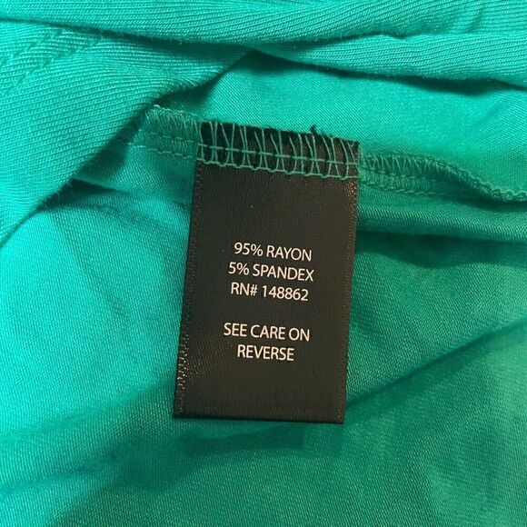 TORRID Super Soft Teal Drape Open Front Cardigan Plus Size 2X Stretchy - Picture 8 of 9